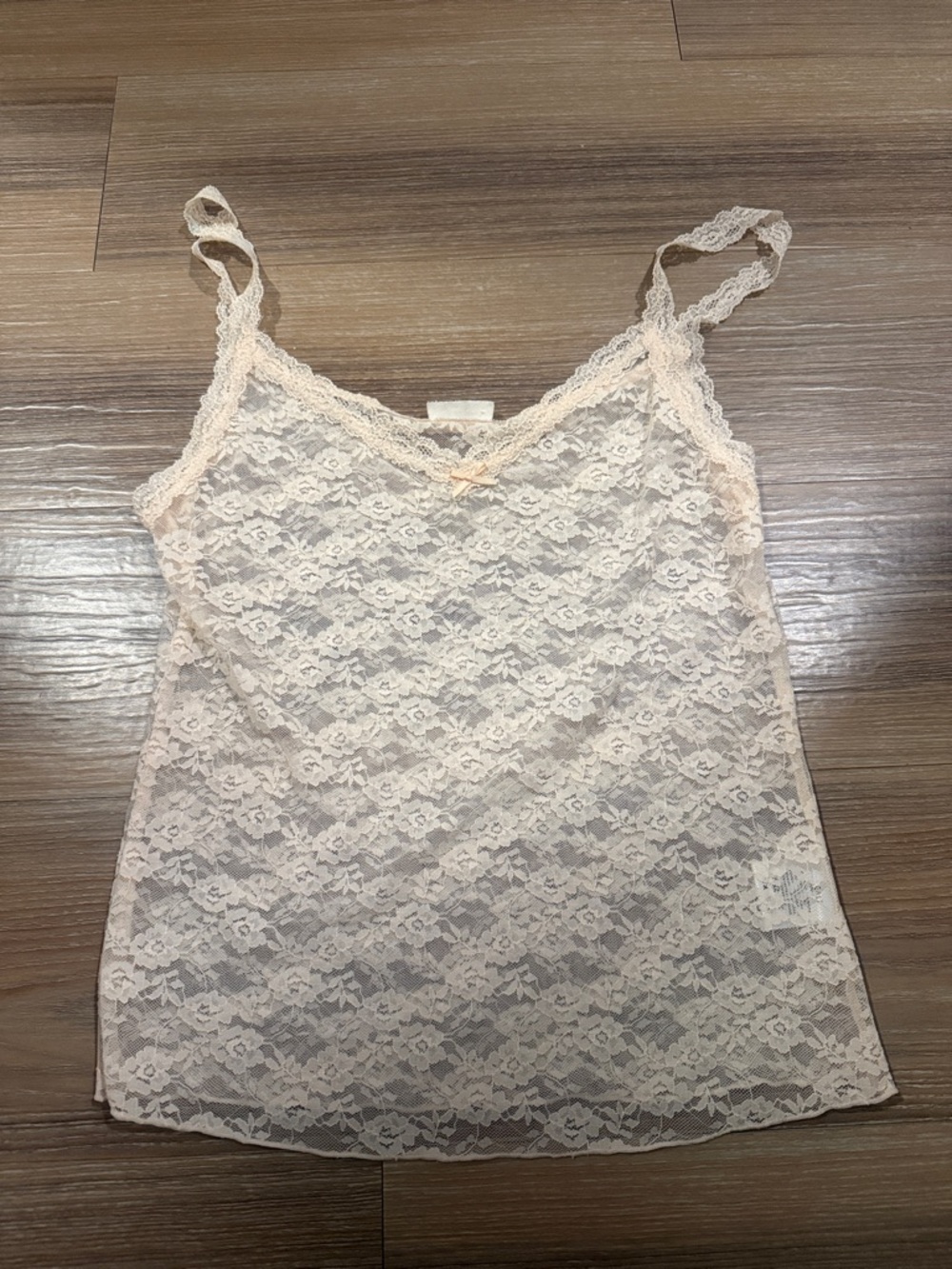 Brandy Melville John Galt Pacsun Delicate Lace Cami Tank Soft Blush Pink Tank
